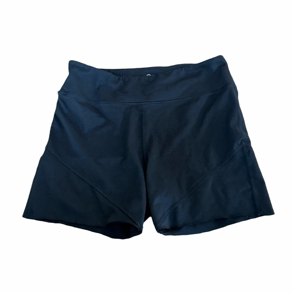 SO Stretchy Womens Black Yoga High Rise Shorts